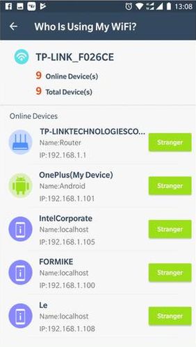 Android app WiFi router master - WiFi analyzer & Speed test