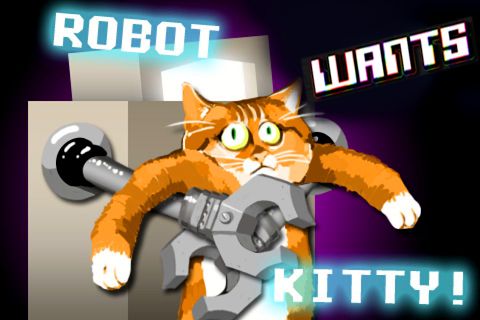 logo O robô quer a gatinho