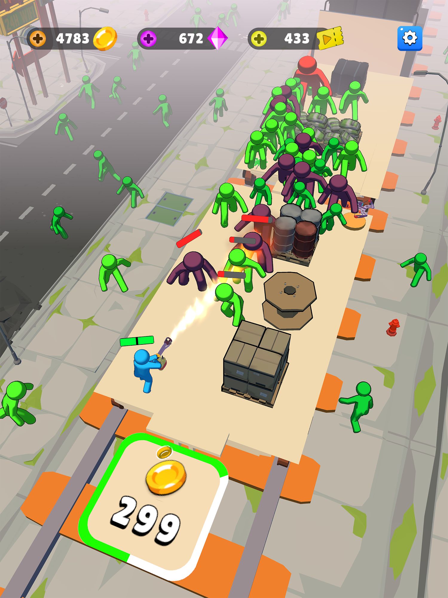 Train Defense: Zombie Game screenshot 1