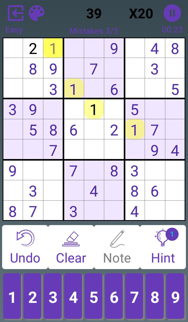 Sudoku capture d'écran 1