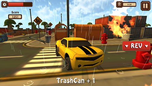 Carro clássico: 3D Desordem na cidade em português