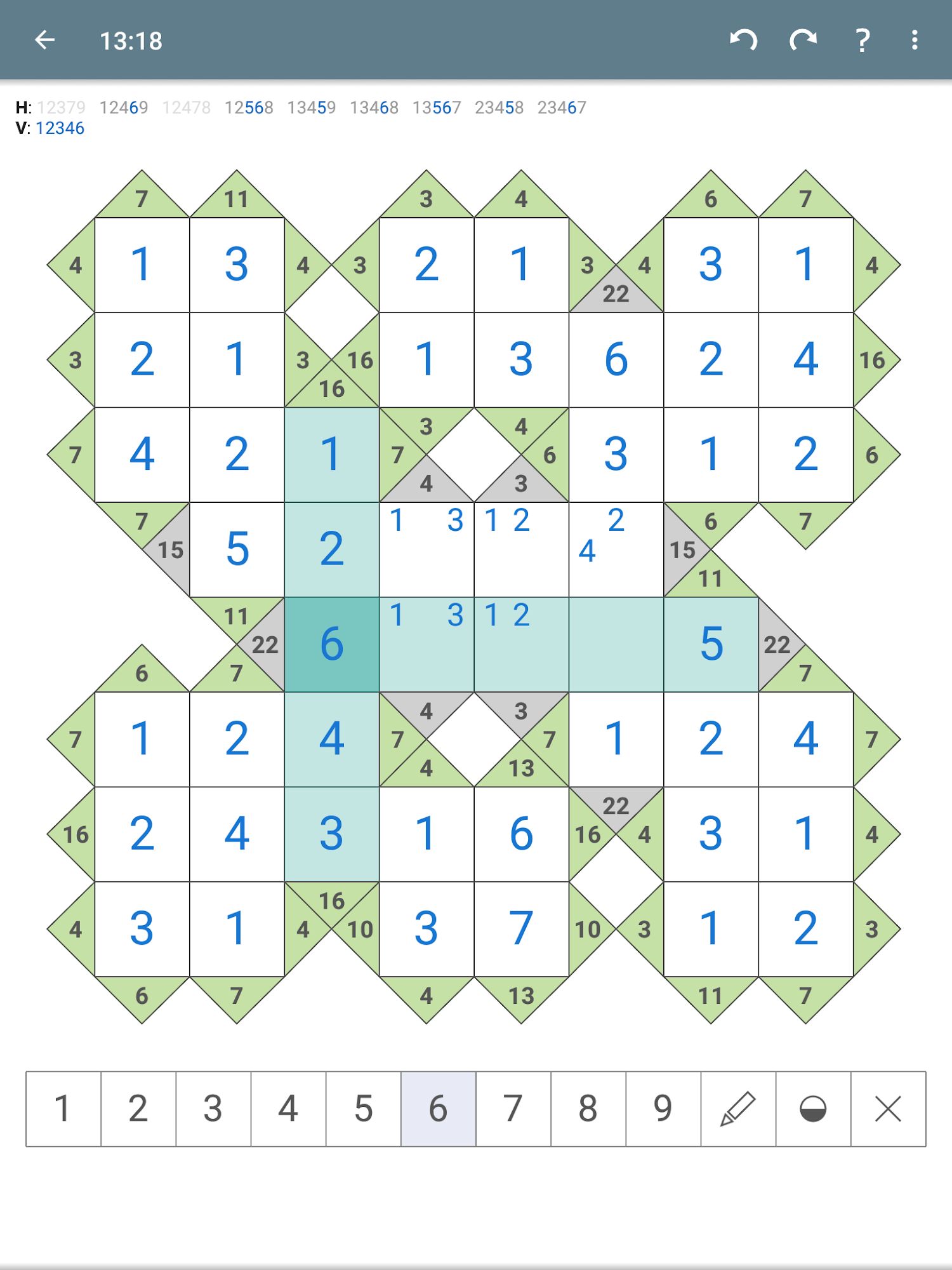 Kakuro (Cross Sums) - Classic Puzzle Game screenshot 1