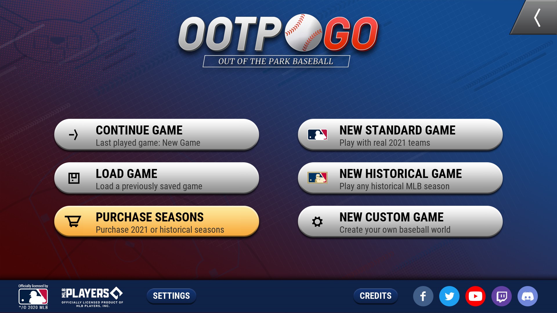 OOTP Baseball Go! スクリーンショット1