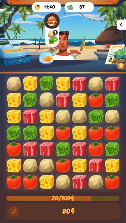 Food Frenzy: Puzzle capture d'écran 1