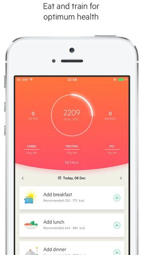 Version complètement pure Lifesum - compteur des calories sans modes