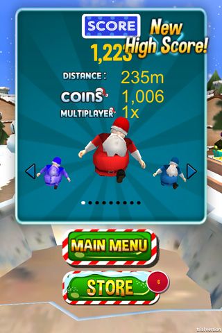 3D Santa run & Christmas racing in Russian