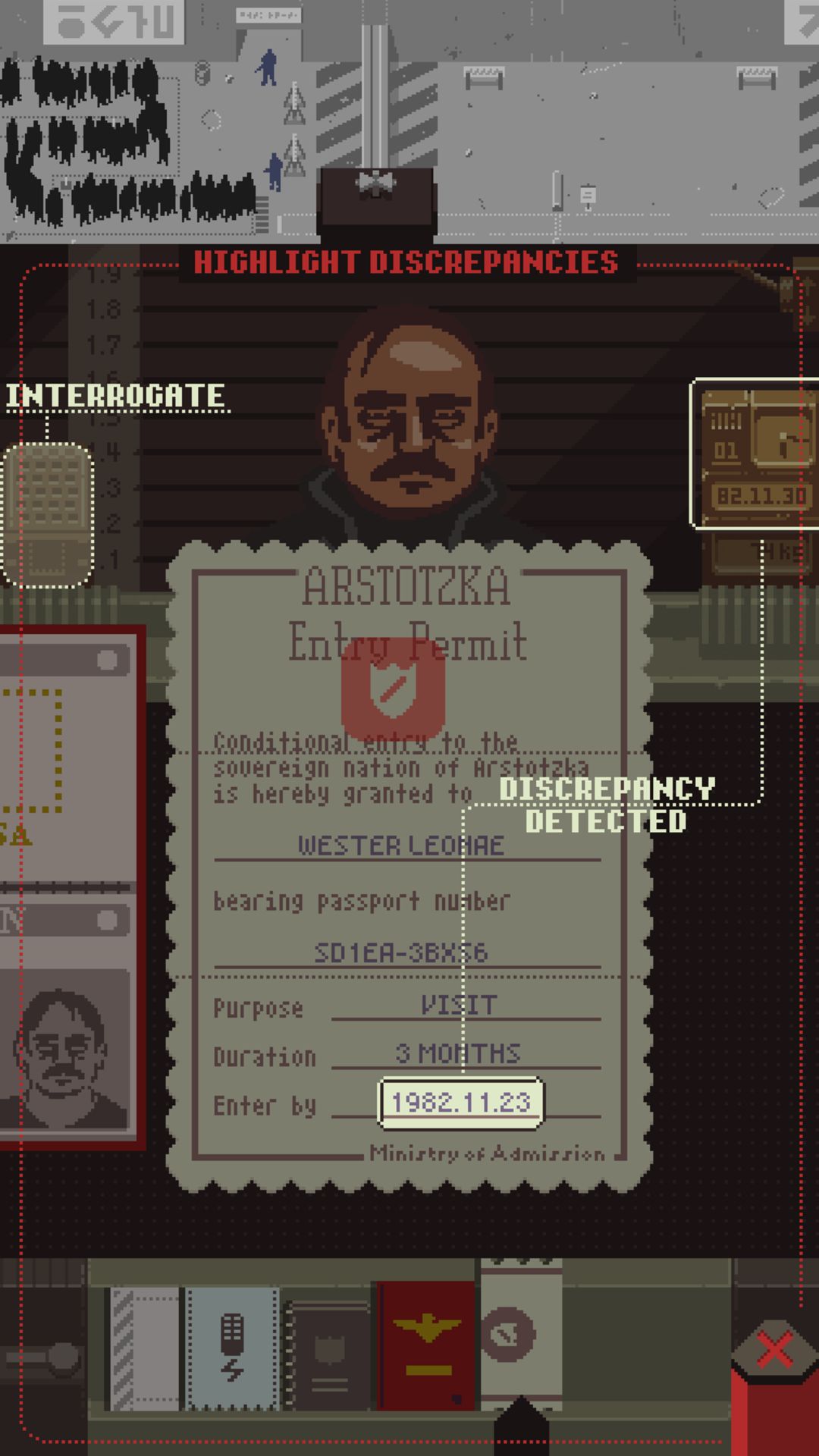 Papers, Please スクリーンショット1