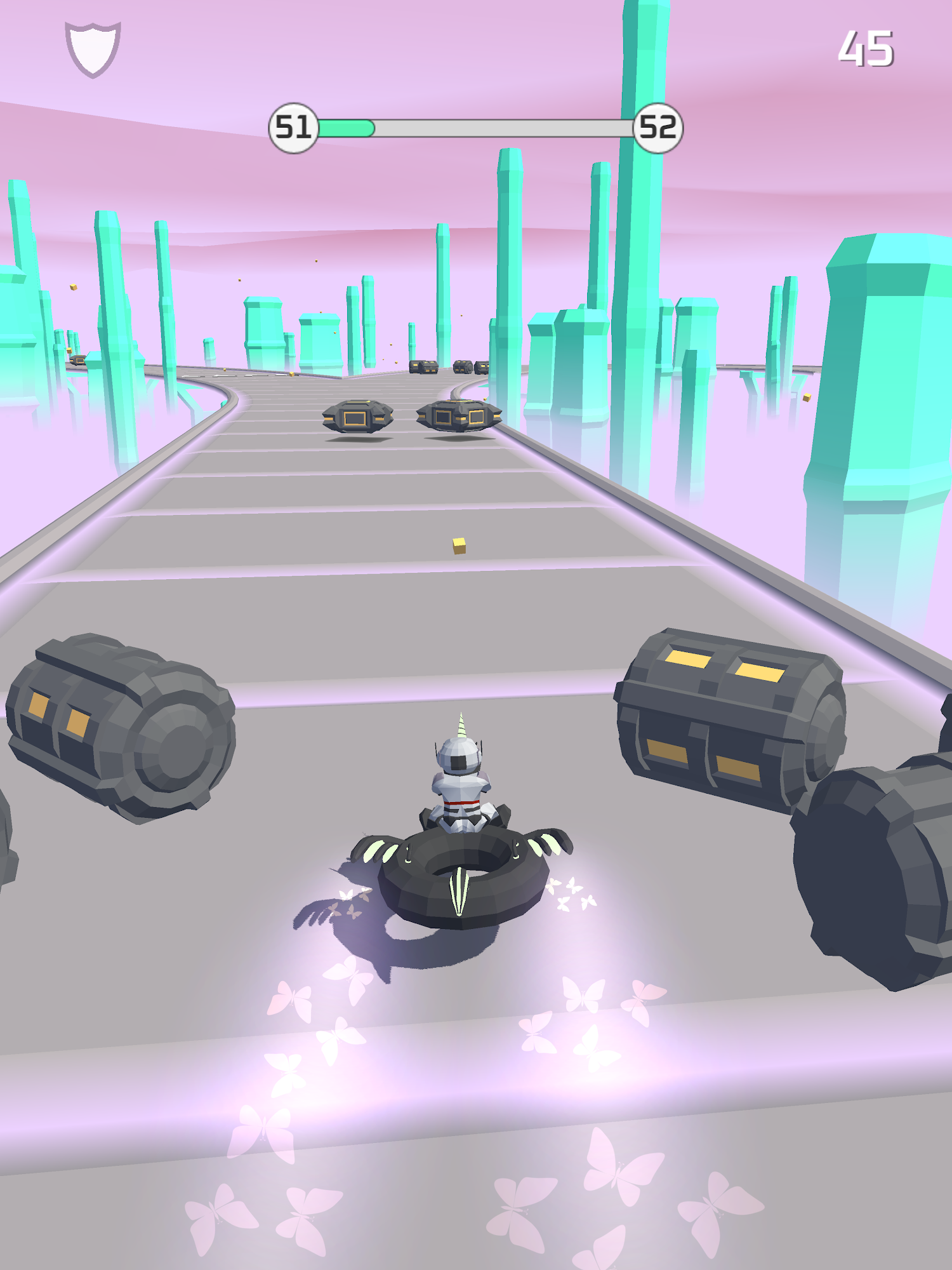 Bob's Cloud Race: Casual low poly game screenshot 1