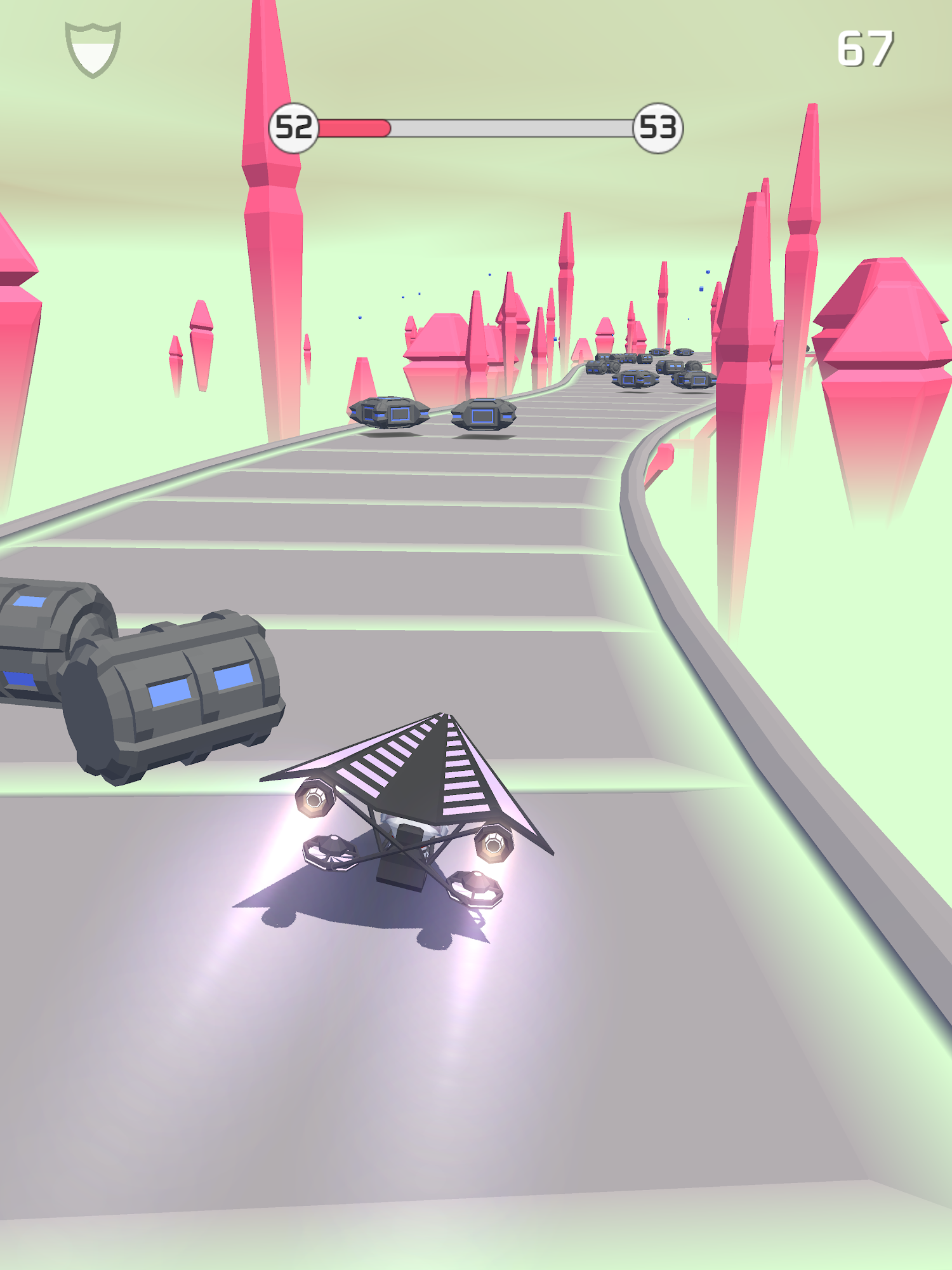 Bob's Cloud Race: Casual low poly game スクリーンショット1