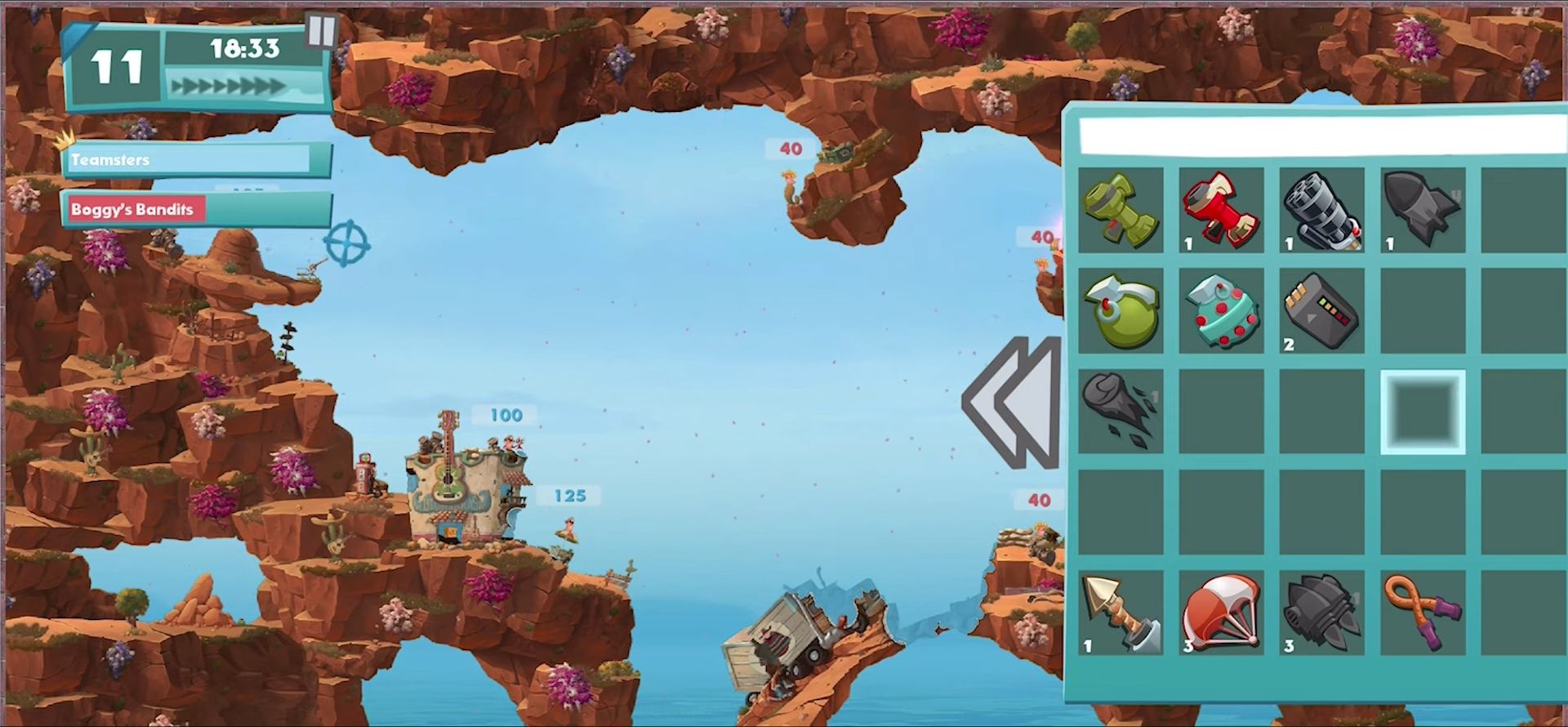 Worms W.M.D: Mobilize captura de pantalla 1