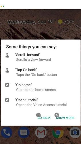 Android app Voice access