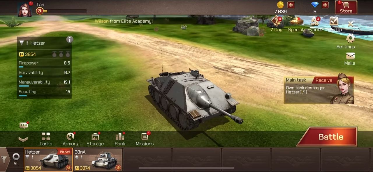 Tank Legion PvP MMO 3D tank game for free screenshot 1