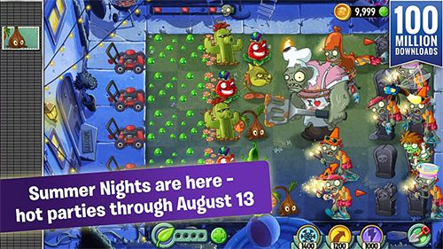 Plants vs. zombies 2. Summer nights: Strawburst for iPhone for free