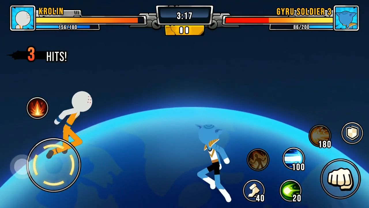 Super Stickman Dragon Warriors скриншот 1