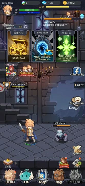 Little Hero: Idle RPG скриншот 1