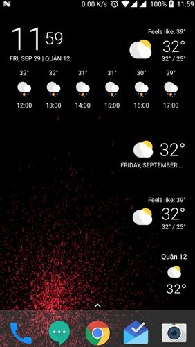 Versión completamente limpia de El clima de hoy - Pronóstico, radar y alarma sin mods