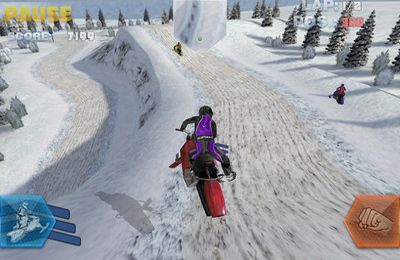 Snow Bike Racing in Russian