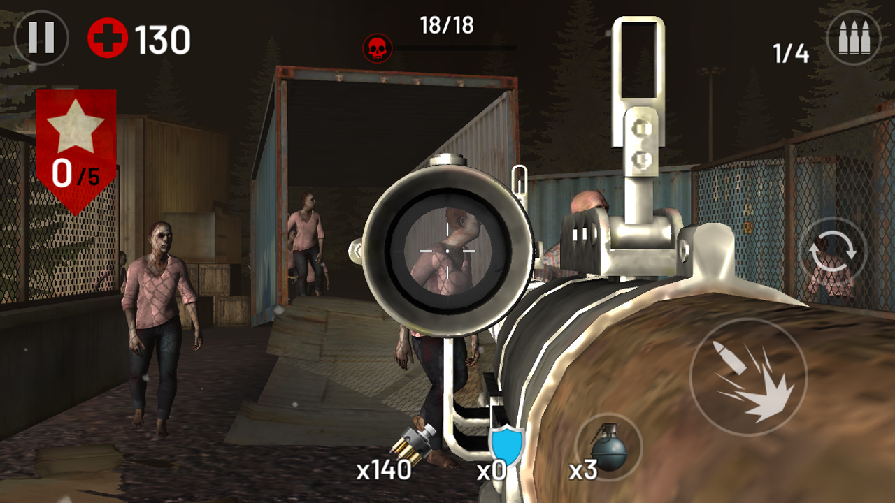 Zombie Hunter Fire captura de pantalla 1