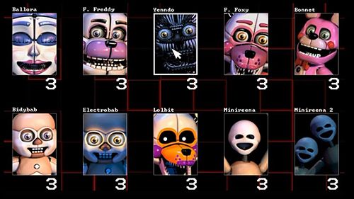 Cinco noites com Freddy: Localização de Irmã