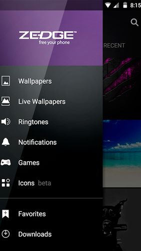 Versión completamente limpia de ZEDGE: Tonos y fondos de pantalla sin mods