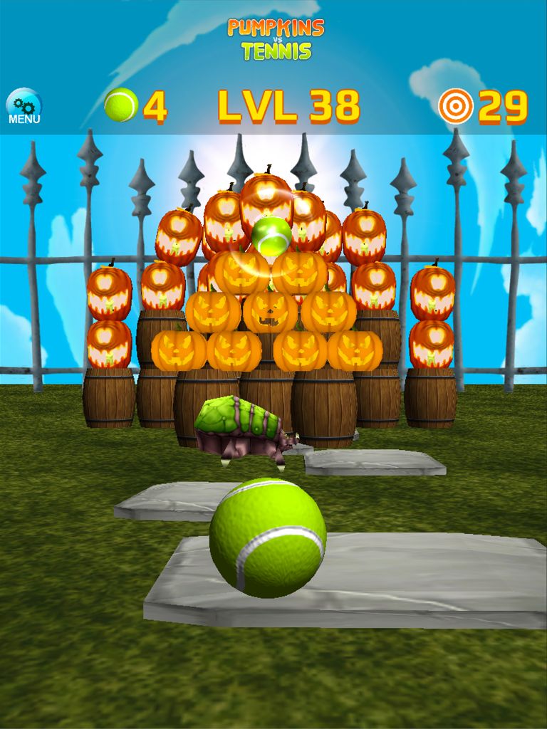 Pumpkins vs Tennis Knockdown for Android