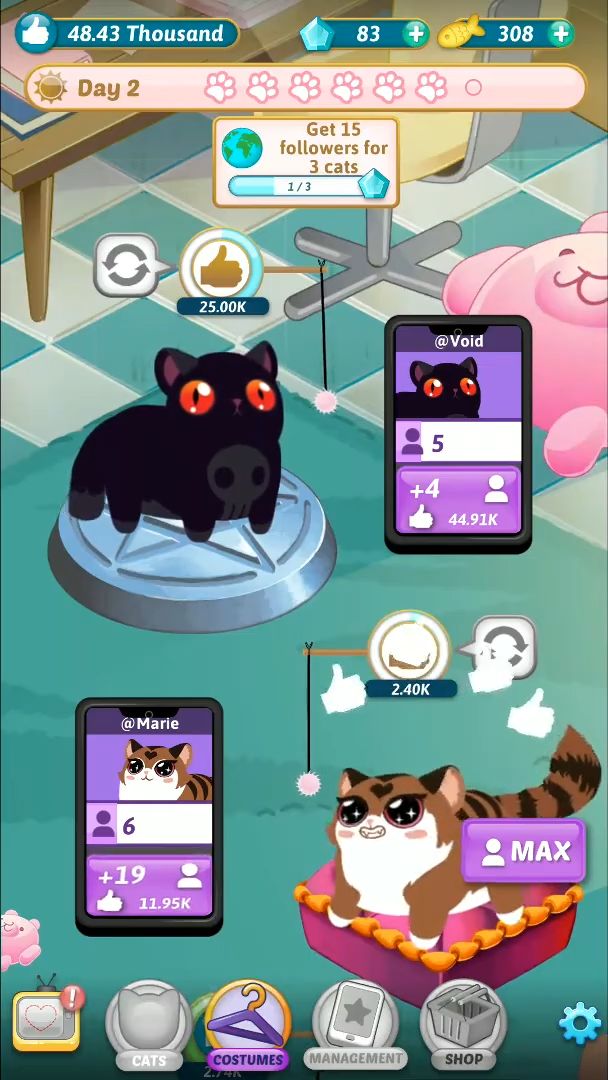 Idle Cat Stars screenshot 1