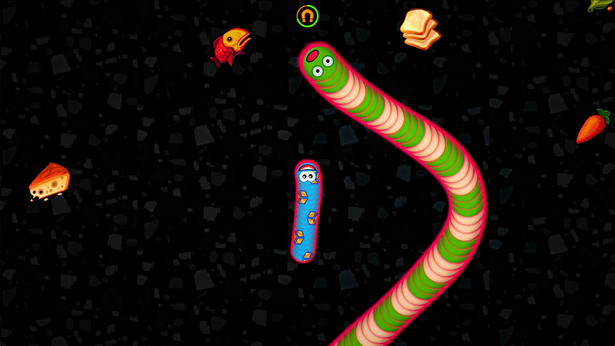 Worms Zone .io - Hungry Snake captura de pantalla 1