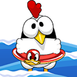 Ninja chicken: Beach icon