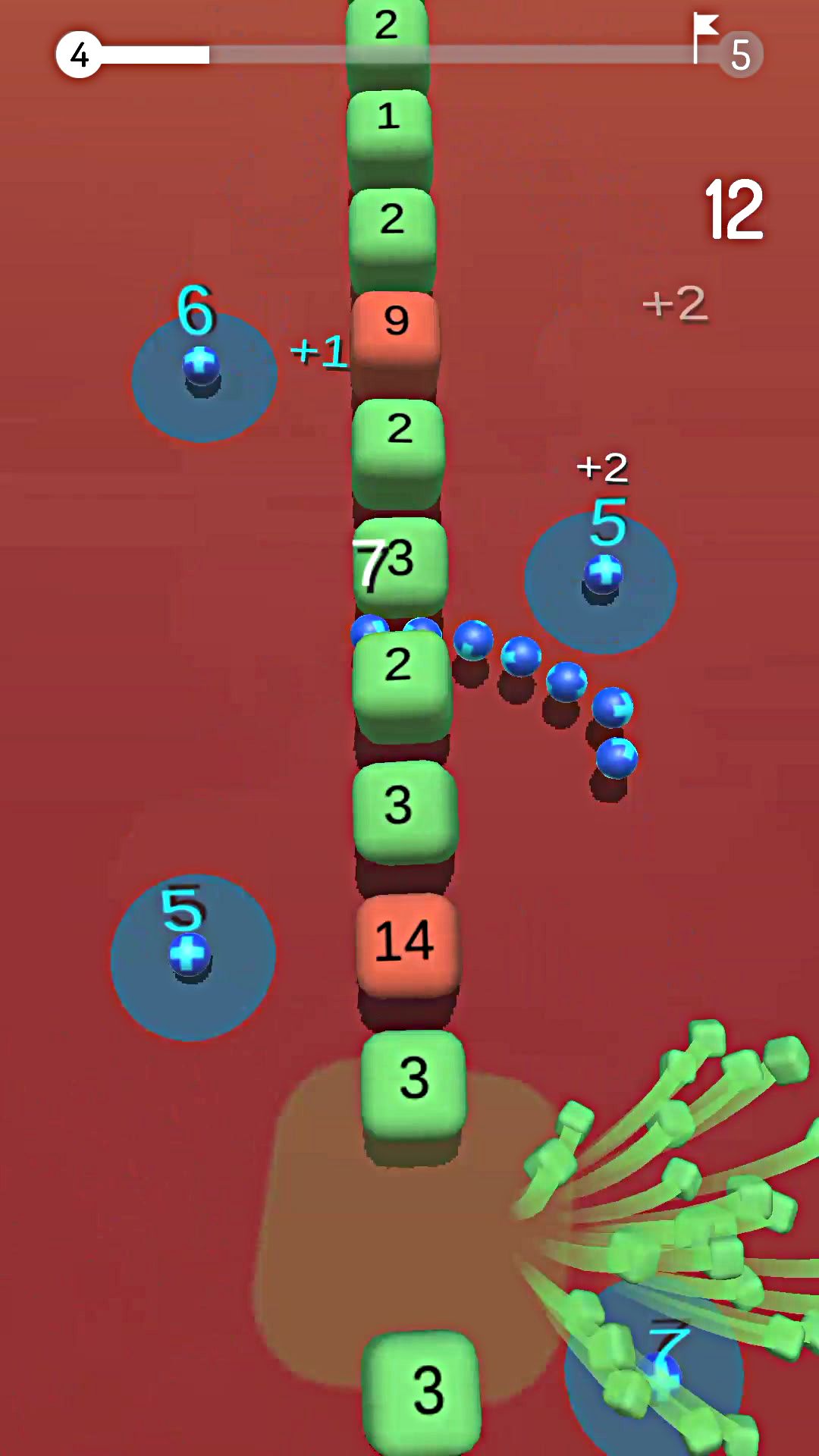 Snake Balls vs Blocks 3D captura de tela 1